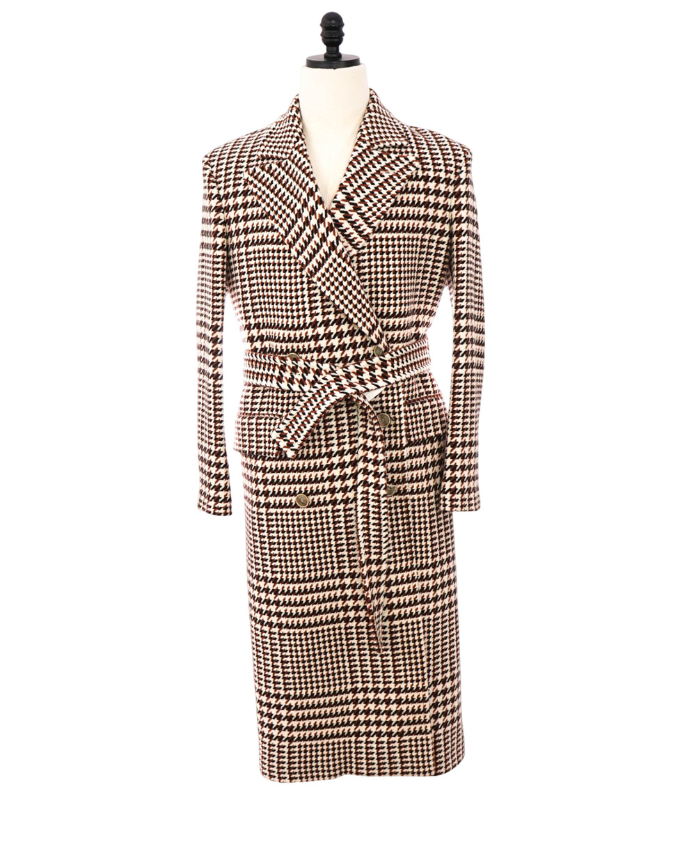 $3,200 ELEVENTY - Double-Breasted Wool Coat - (WOMEN) 6 US